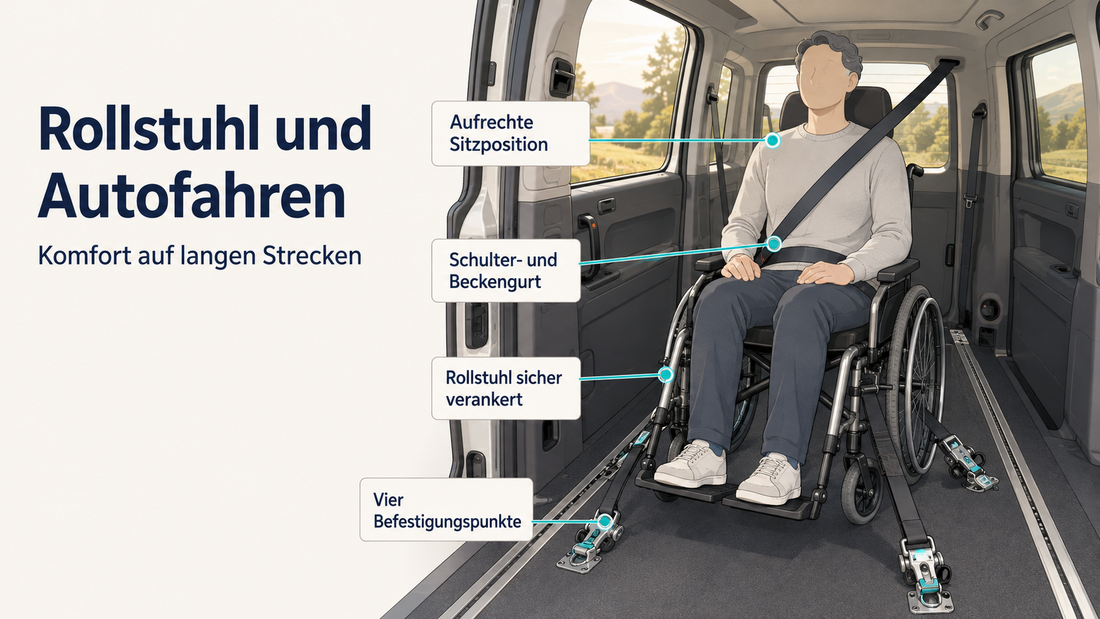 Rollstuhl und Autofahren: Komfort auf langen Strecken