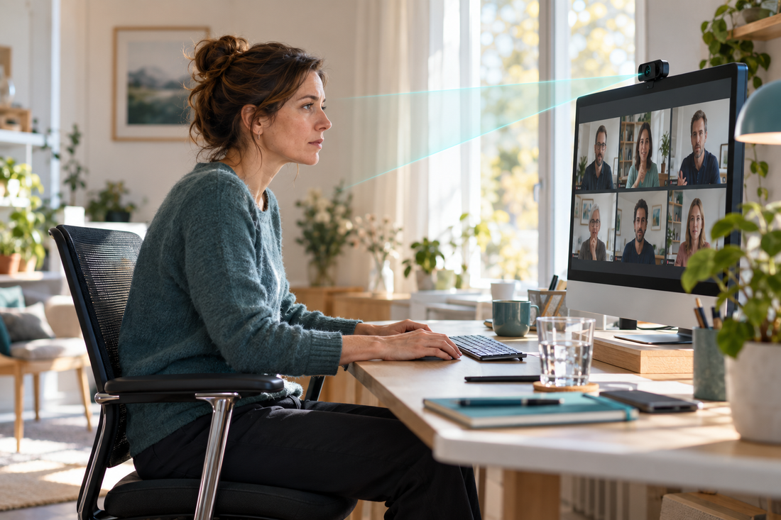 Meeting-Marathon: Warum du in Videocalls besonders starr sitzt