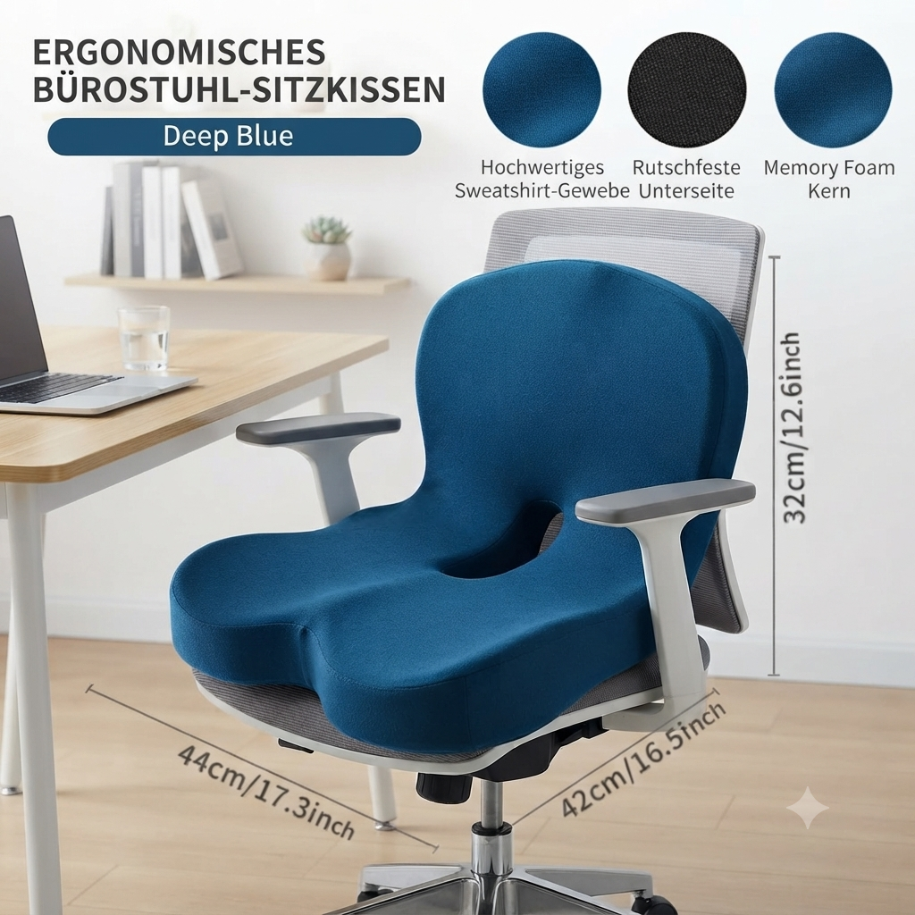Vysera Ergo Duo Sitzkissen in blau
