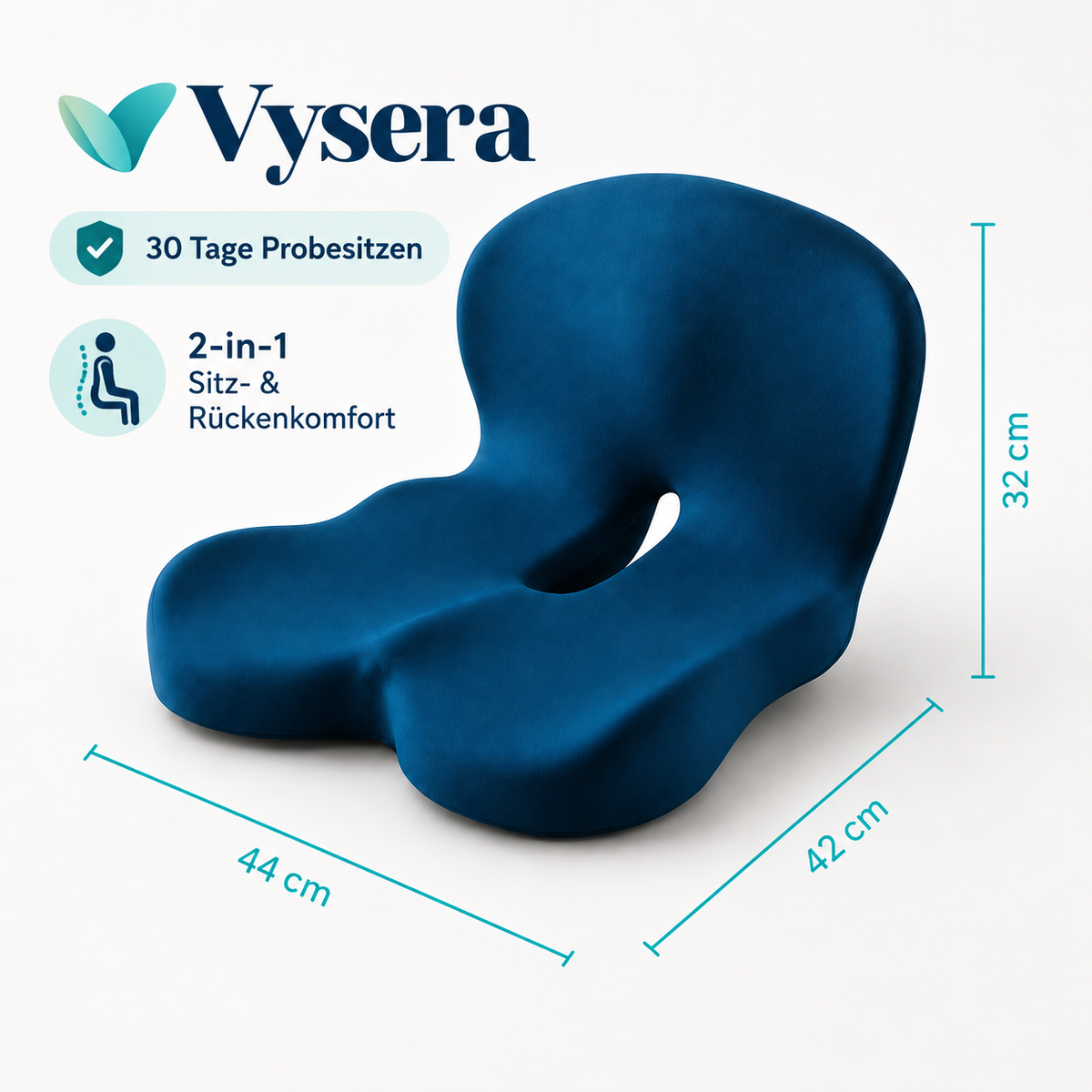 ErgoDuo 2-in-1 Ergonomisches Sitz- & Lendenwirbelkissen