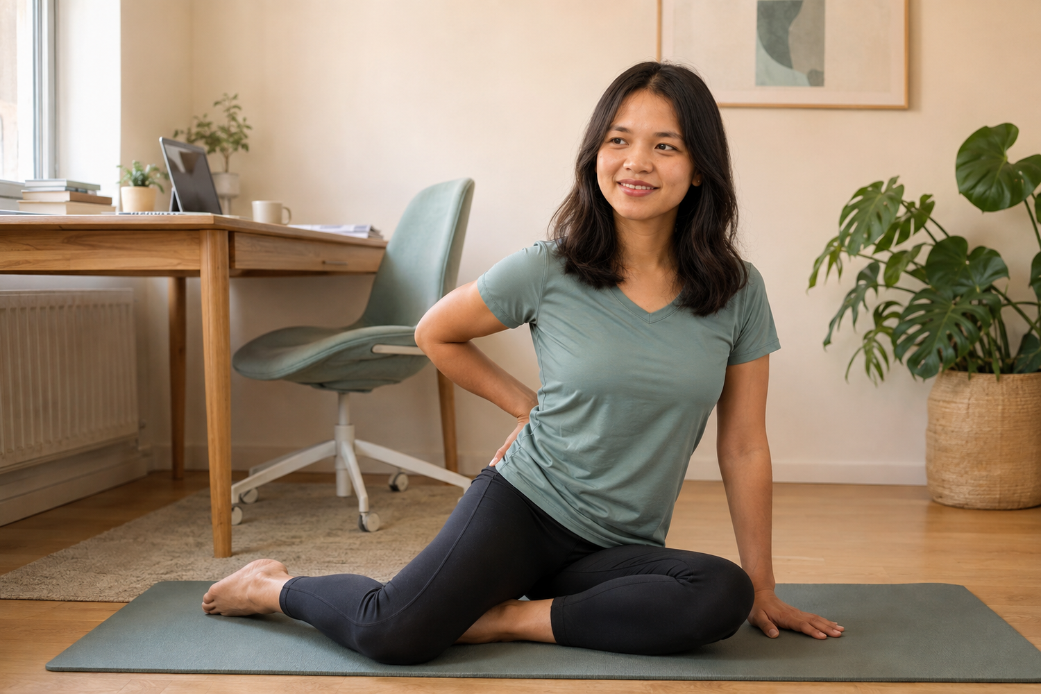 Gründerin von Vysera beim Yoga