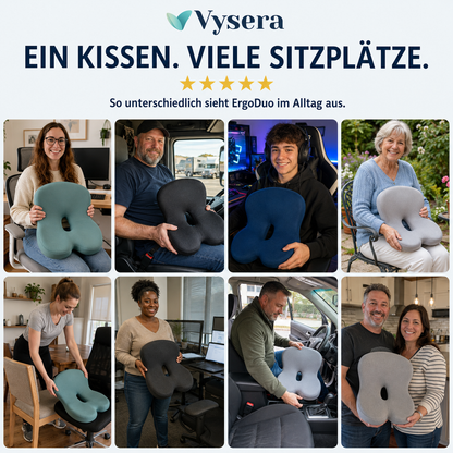Vysera ErgoDuo – Sitzkissen für einen schmerzfreien Tag