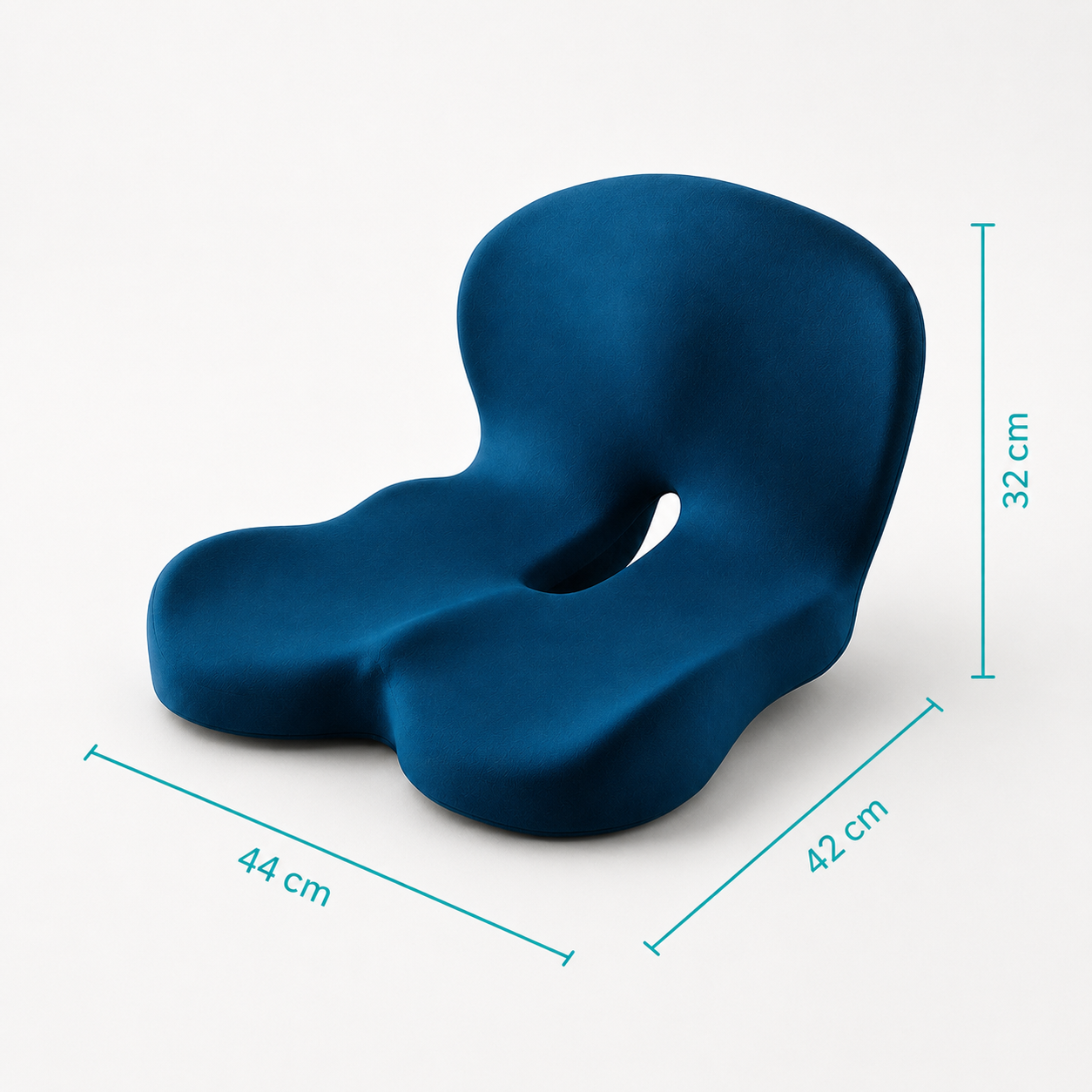 Vysera ErgoDuo Sitzkissen mit Maß in Blau