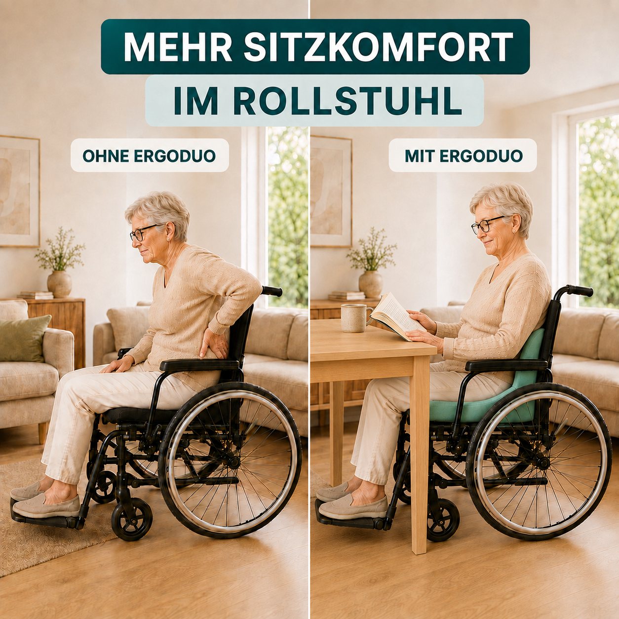Mehr Komfort im Rollstuhl mit Vysera ErgoDuo