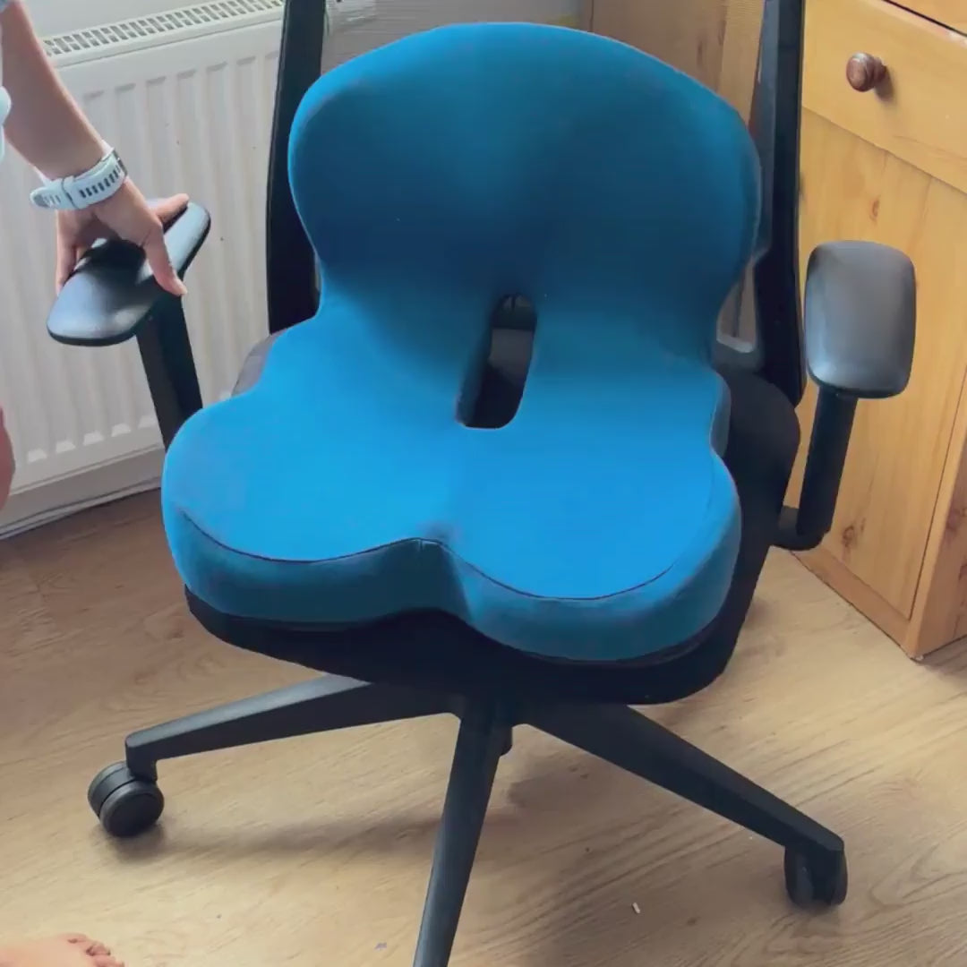 ErgoDuo 2-in-1 Ergonomisches Sitz- & Lendenwirbelkissen